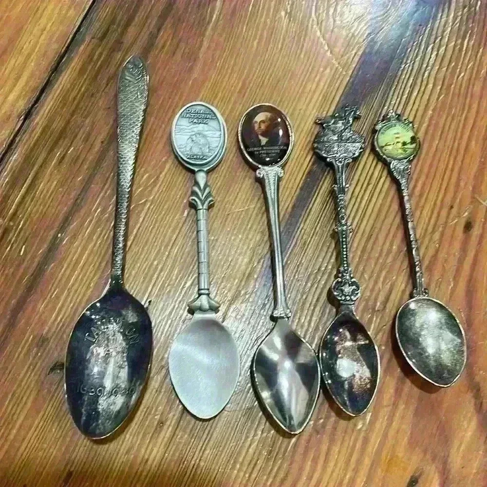 Collectible set of vintage spoons